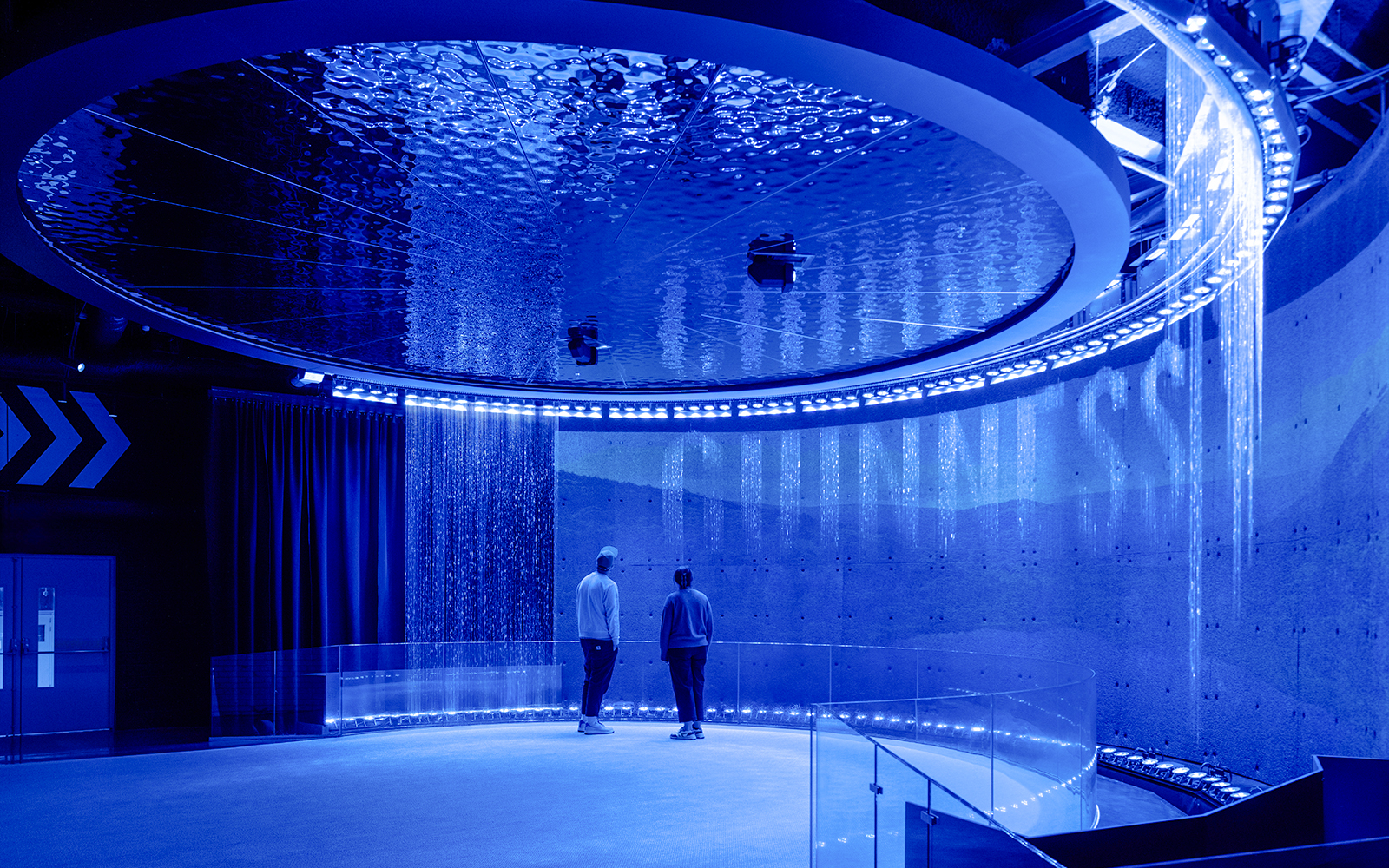 Guests exploring interactive exhibits inside the Guinness Storehouse.