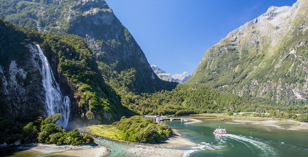 Aussicht vom Flug nach Milford Sound