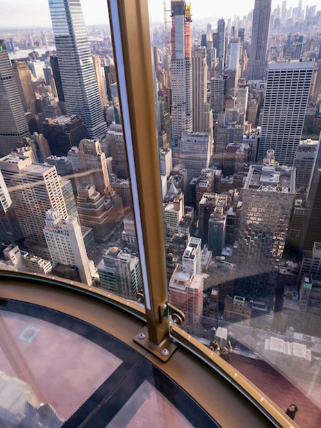 View of New York City skyline from Top of the Rock Observation Deck.