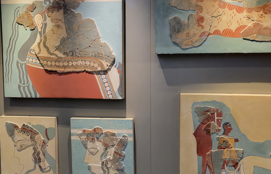 National Archaeological Museum in Athens showcasing ancient Greek artifacts and sculptures.