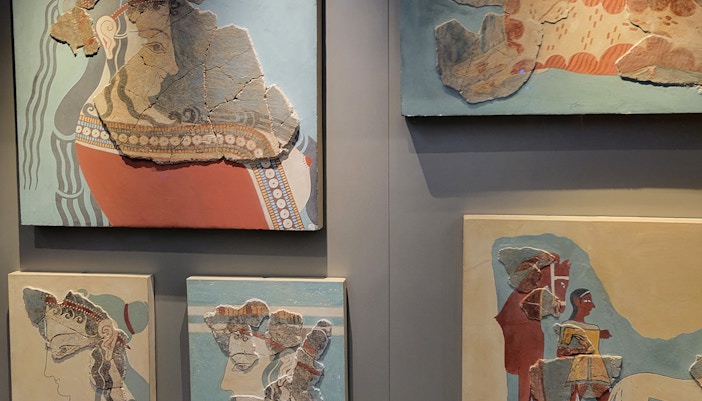 National Archaeological Museum in Athens showcasing ancient Greek artifacts and sculptures.