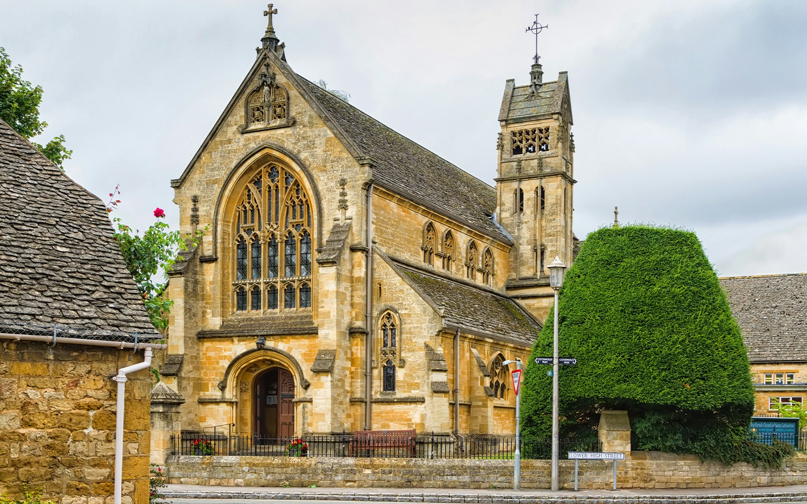 St. James' Church in Chipping Campden, The Cotswolds, with its historic architecture.