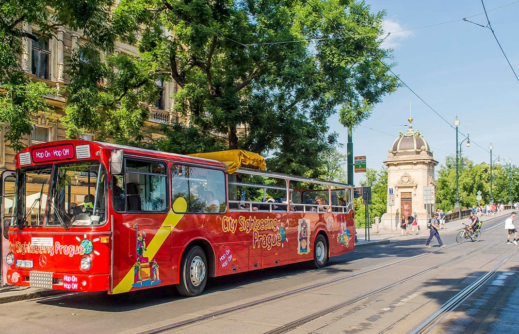 Blue Route of the Prague City Sightseeing bus tour