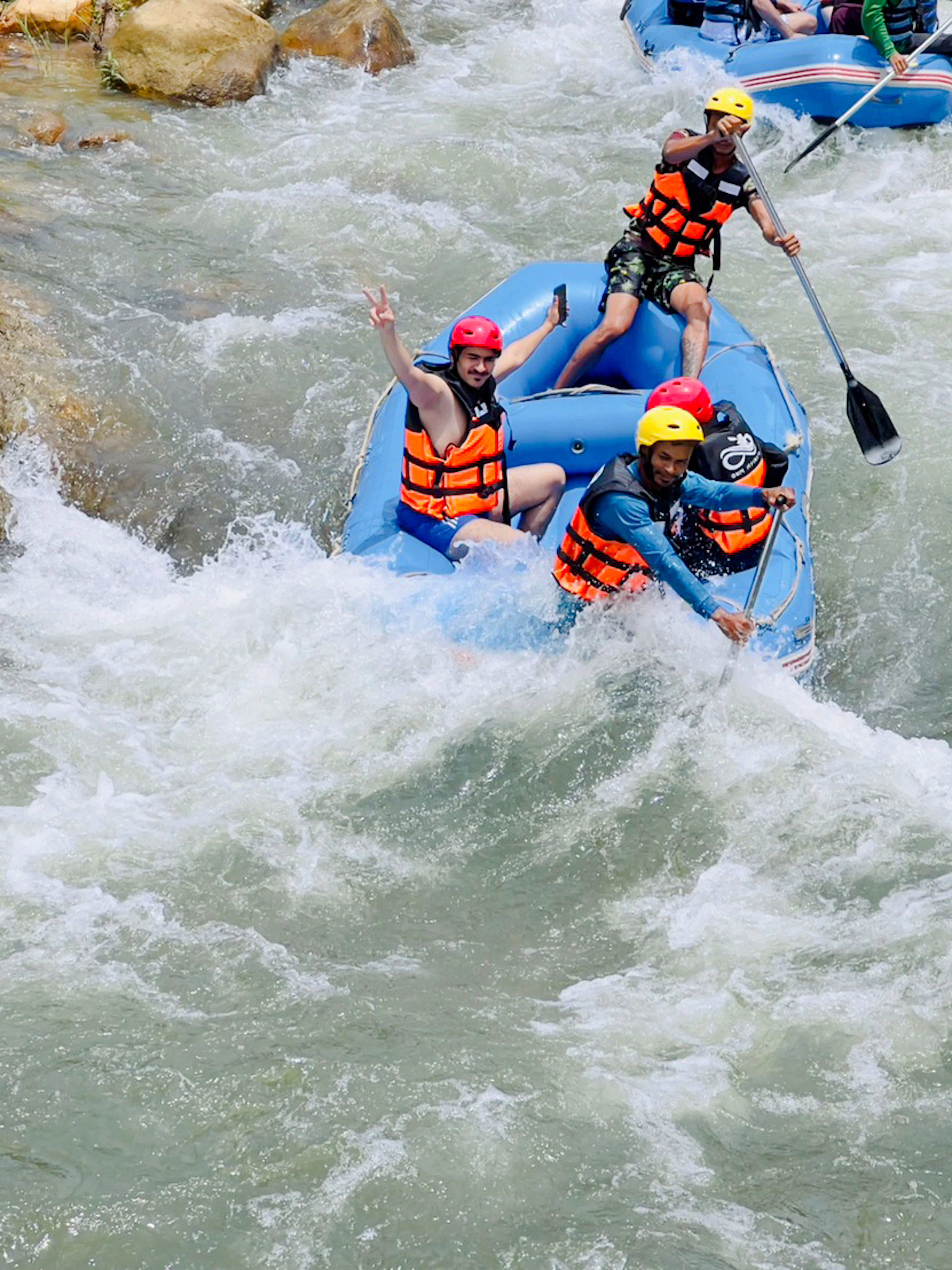 from krabi: whitewater rafting 5 km with monkey cave visit-1