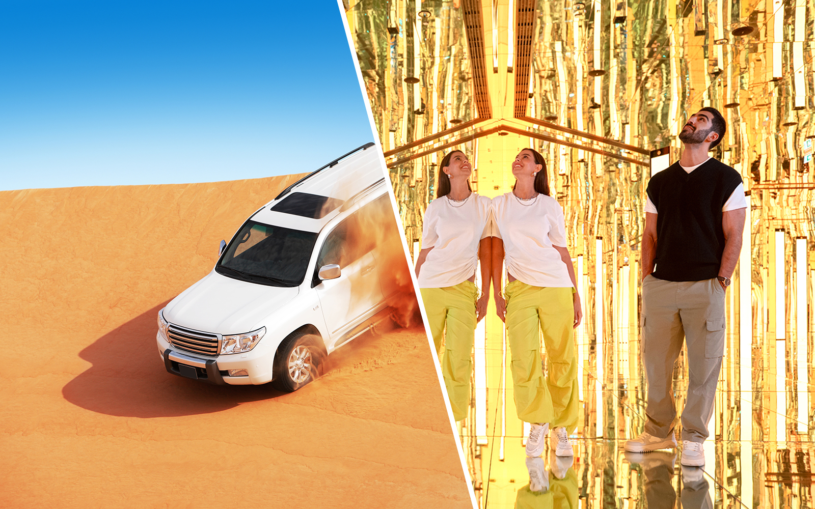 Combo (Save 23%): Budget-Friendly Evening Desert Safari + AYA Universe Tickets