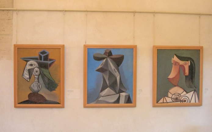 Paintings by Picasso displayed at the Picasso Museum, Paris, France.