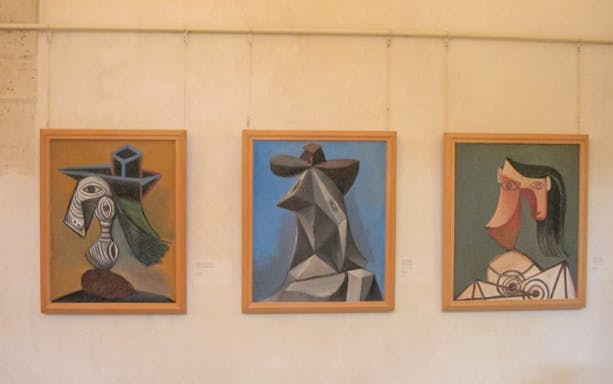 Paintings by Picasso displayed at the Picasso Museum, Paris, France.