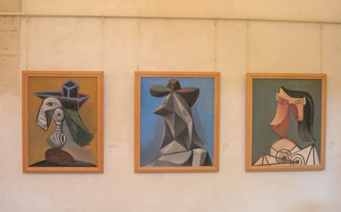 Paintings by Picasso displayed at the Picasso Museum, Paris, France.