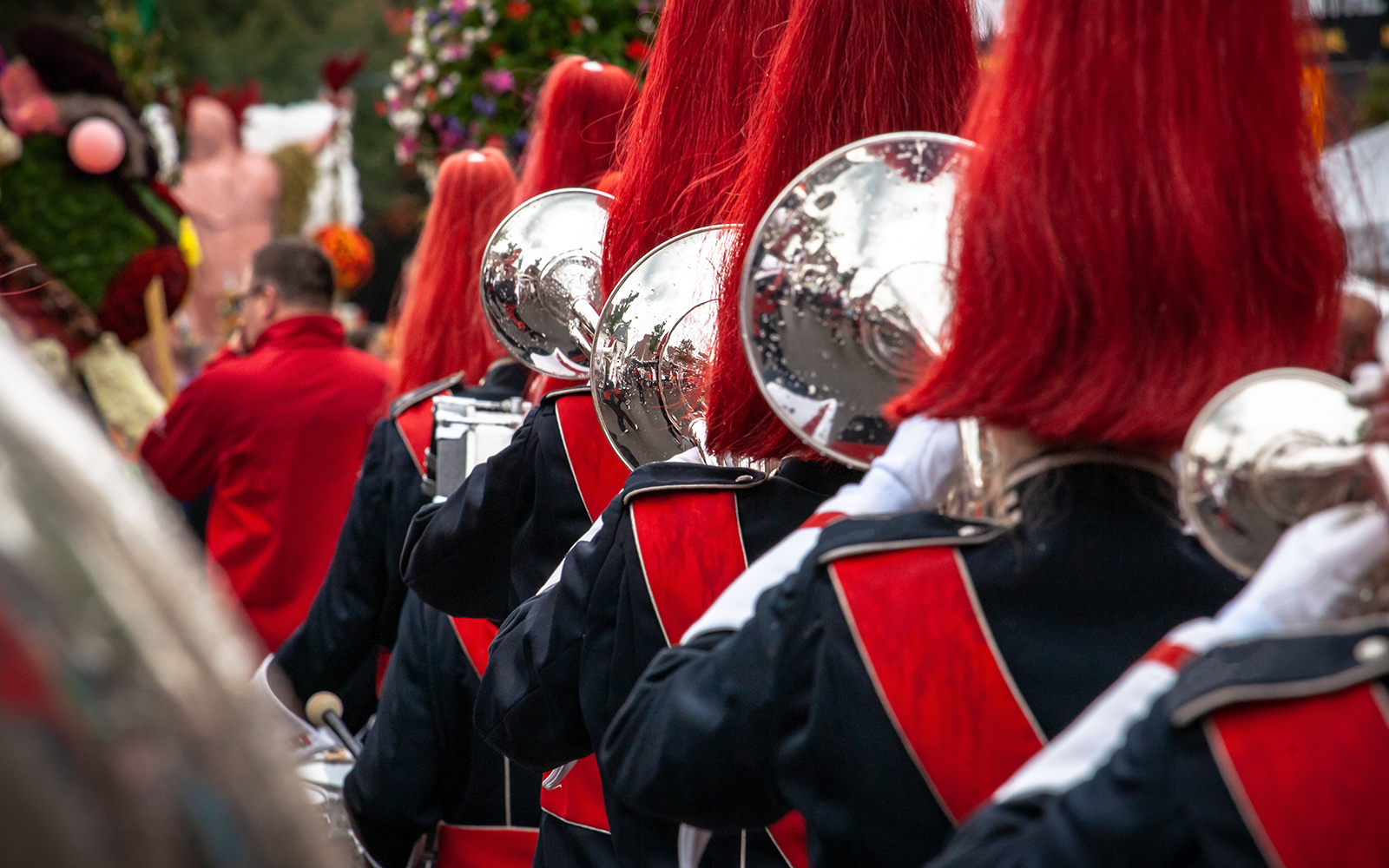 Florence Epiphany celebration with festive lights and historic architecture.