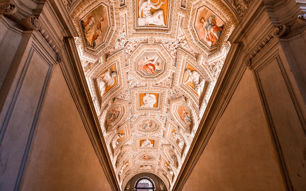Ceiling frescoes in Doge's Palace, Venice, part of the Full Venice Museums Pass.