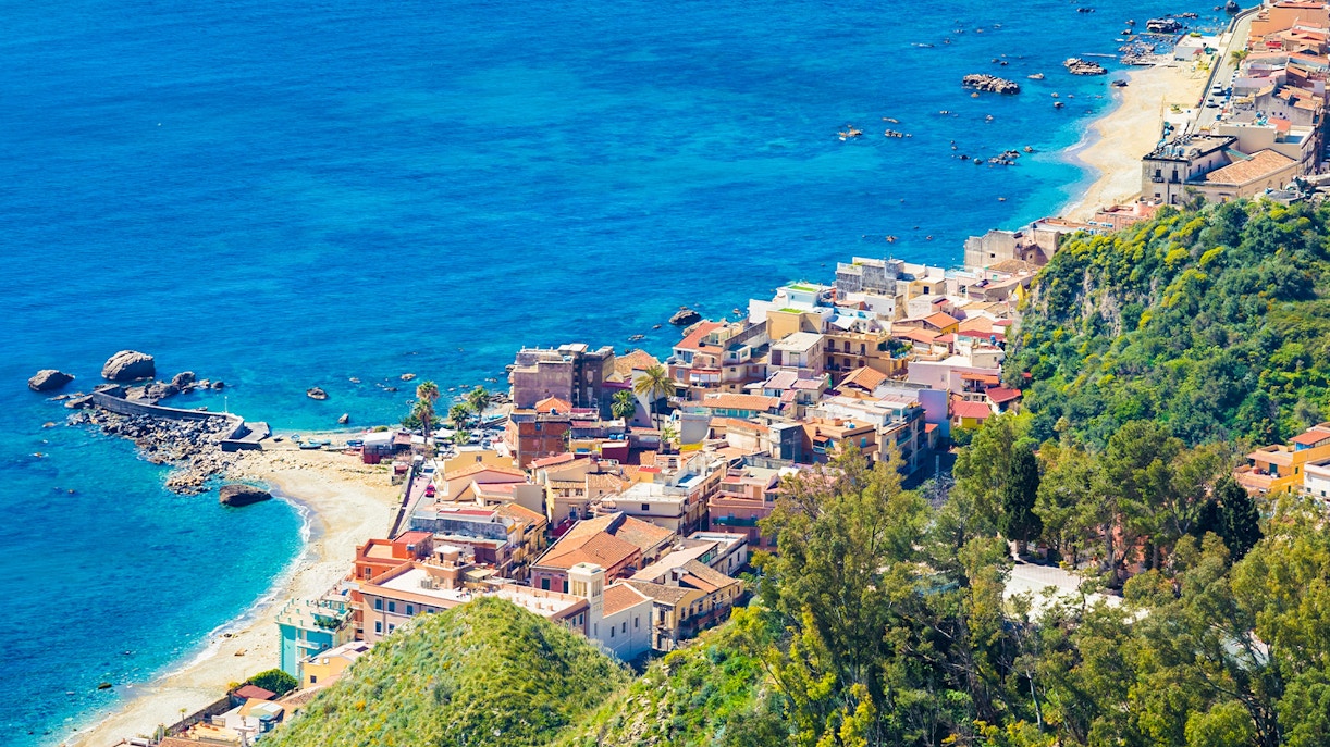 View of Giardini Naxos, Sicily