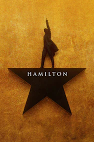 Hamilton musical performance at Victoria Palace Theatre, London.