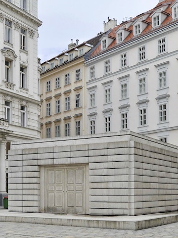 Holocaust Memorial in Vienna's Judenplatz near Jewish Museum.