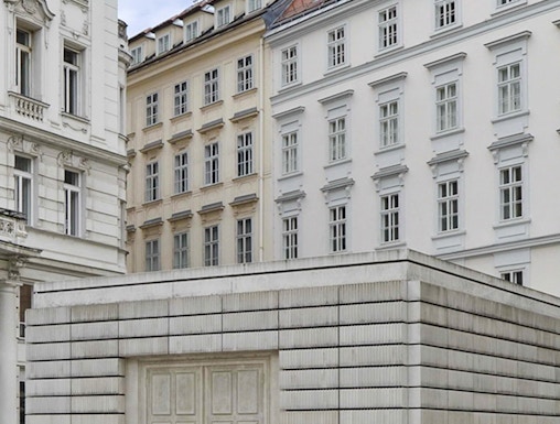 Holocaust Memorial in Vienna's Judenplatz near Jewish Museum.
