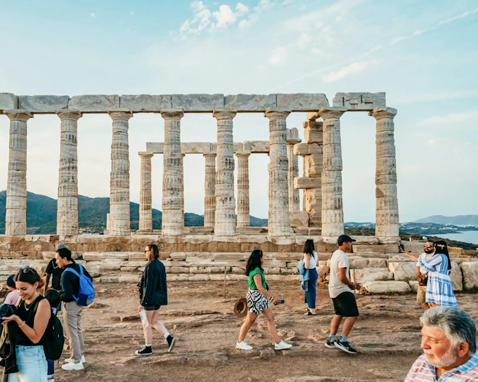 From Athens: Temple of Poseidon & Cape Sounion Small Group Tour