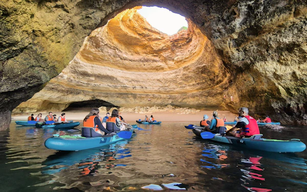 Benagil: Caves, Beaches, and Secret Spots Guided Kayak Tour