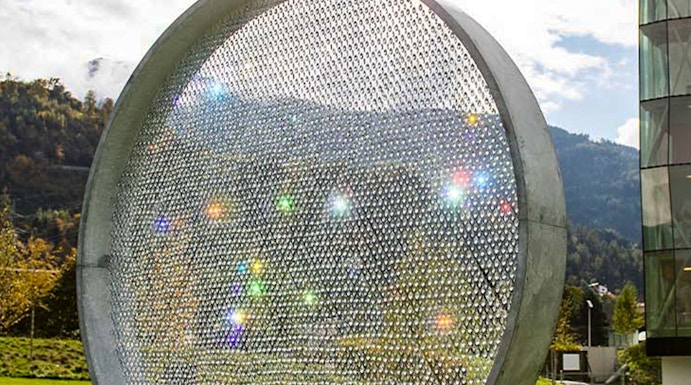 Swarovski Kristallwelten outdoor crystal installation in Wattens, Austria.