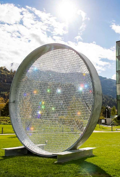 Swarovski Kristallwelten outdoor crystal installation in Wattens, Austria.