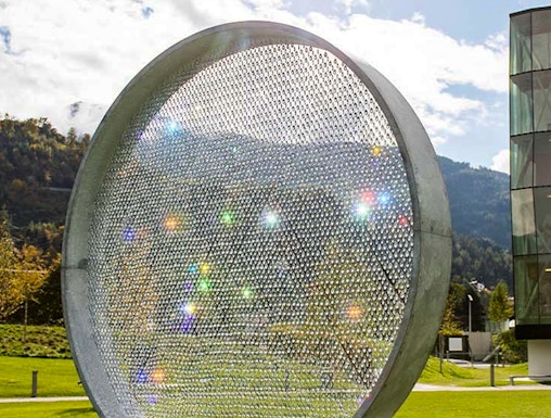 Swarovski Kristallwelten outdoor crystal installation in Wattens, Austria.