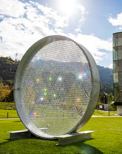 Swarovski Kristallwelten outdoor crystal installation in Wattens, Austria.