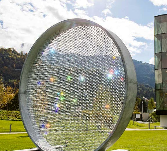 Swarovski Kristallwelten outdoor crystal installation in Wattens, Austria.