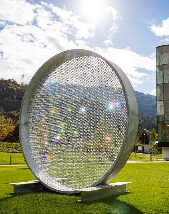 Swarovski Kristallwelten outdoor crystal installation in Wattens, Austria.