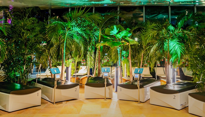 Thermal pool at Therme Bucharest