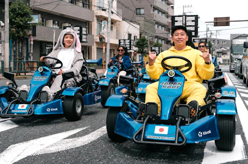 Tokyo : Karting de 120 min à Shibuya, Palais Impérial et Tour de Tokyo avec JAPANKART