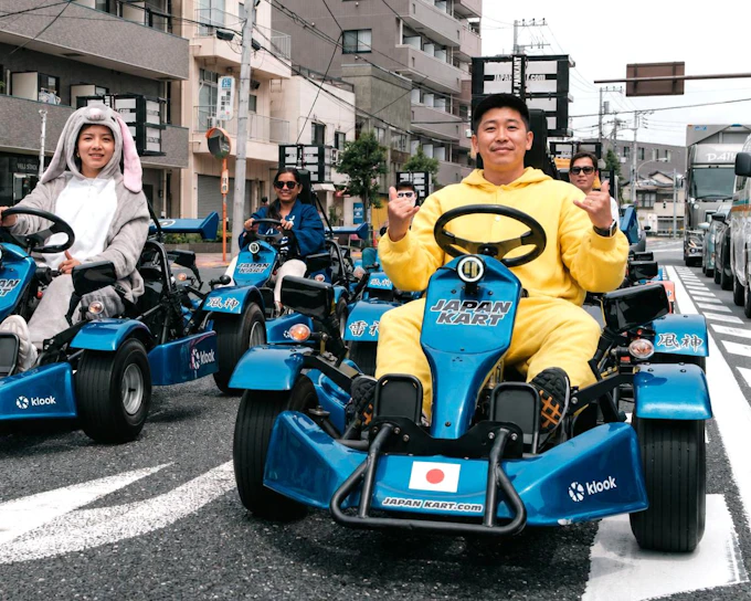 Tokyo: Shibuya, Imperial Palace & Tokyo Tower 120-Min Go-Karting Experience by JAPANKART