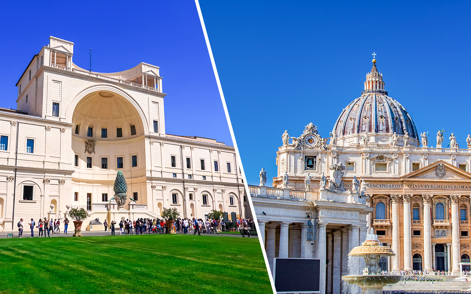 Combo (Save 5%): Vatican Museums & Sistine Chapel + St. Peter’s Basilica Dome Guided Tour