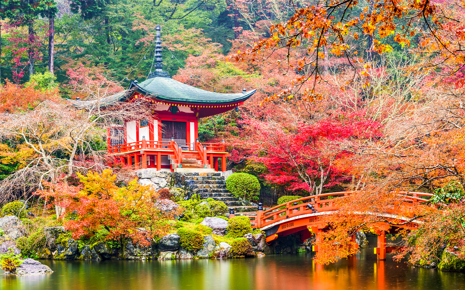 Kyoto, Japan at Daigoji Temple