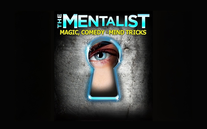 The Mentalist show poster featuring an eye through a keyhole.