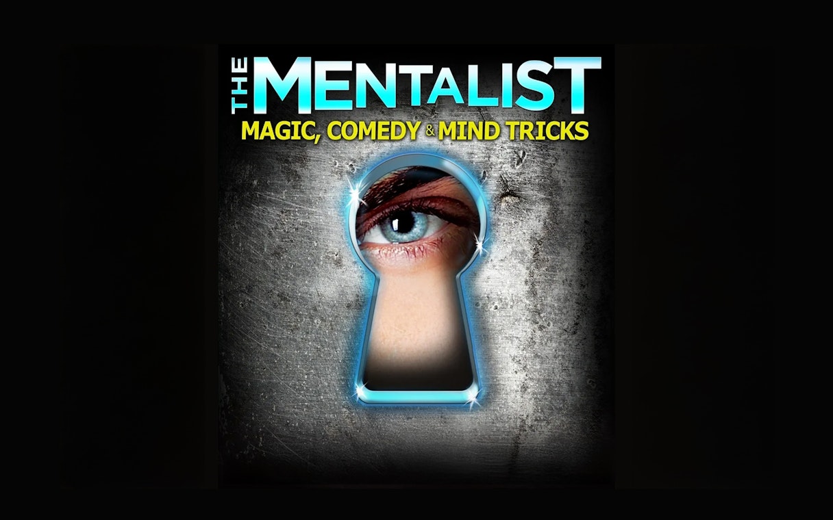 The Mentalist show poster featuring an eye through a keyhole.