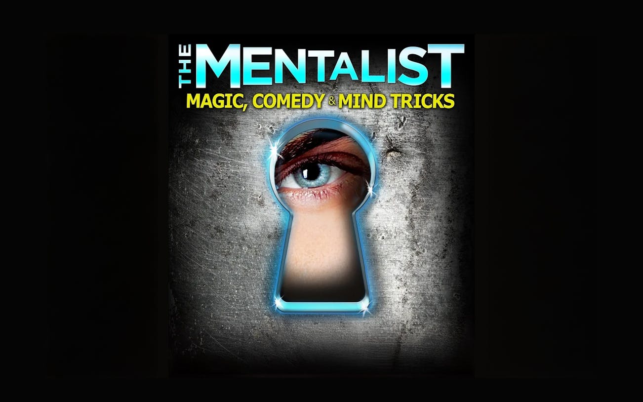 The Mentalist show poster featuring an eye through a keyhole.