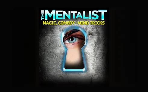 The Mentalist show poster featuring an eye through a keyhole.