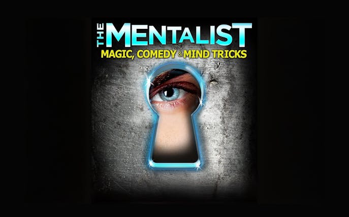 The Mentalist show poster featuring an eye through a keyhole.