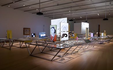 Formafantasma Oltre Terra exhibit at Stedelijk Museum, Amsterdam, featuring multimedia displays.