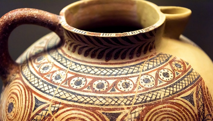 Collection of Mycenean artifacts