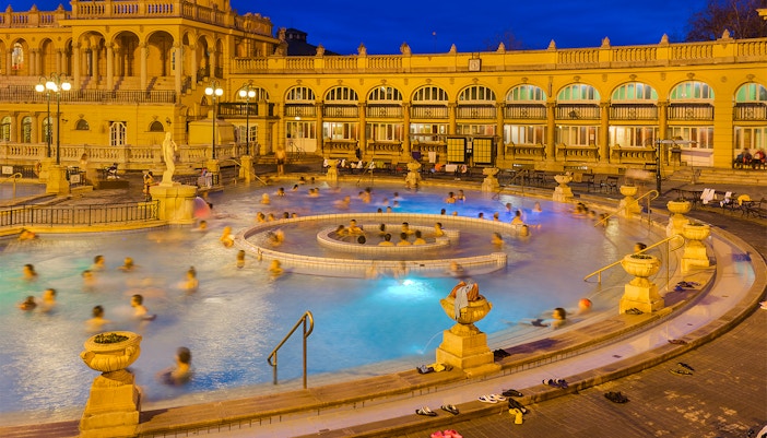 Rudas Baths location