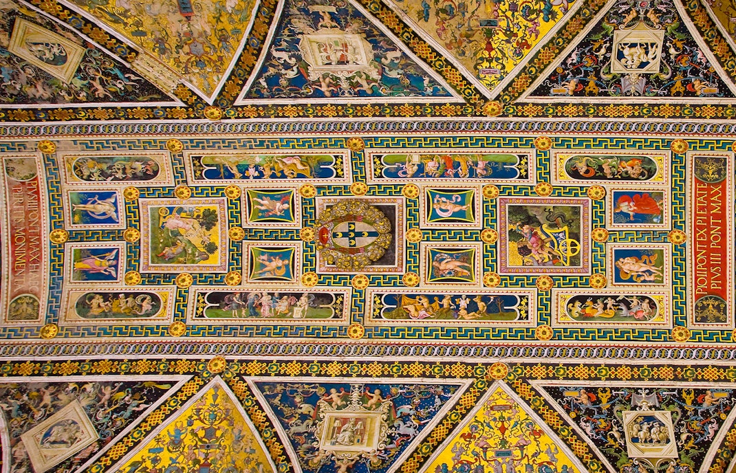 Ceiling Frescoes Piccolomini Library