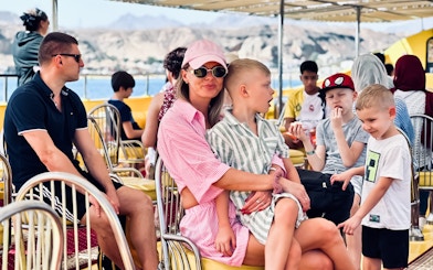 People enjoying the view on Royal Seascope Submarine, Hurghada.