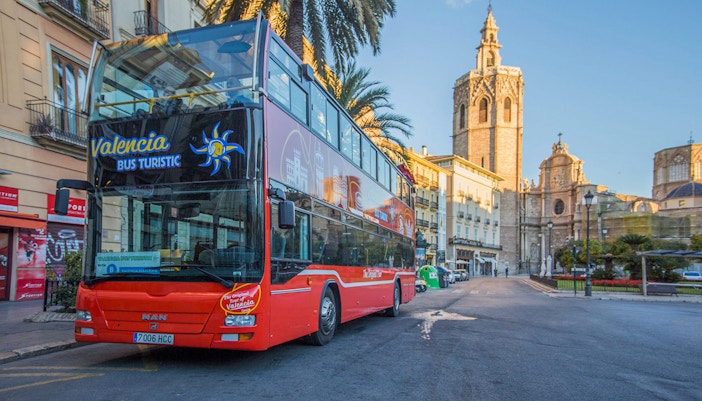 Valencia Hop On Hop Off Bus at stop palma de mallorca