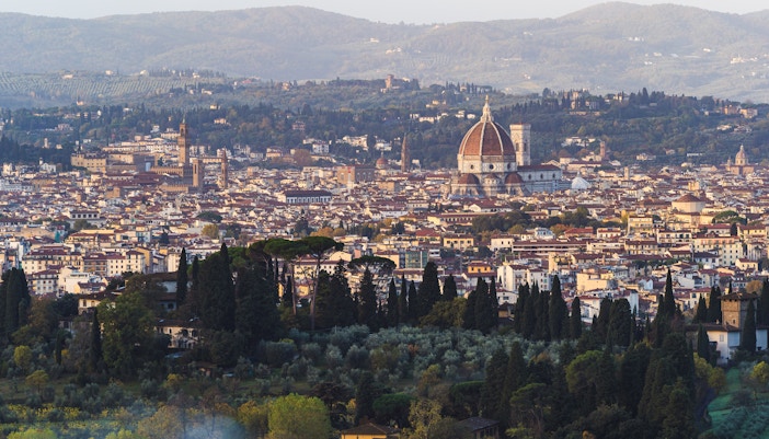 sunrise from Fiesole hilltop