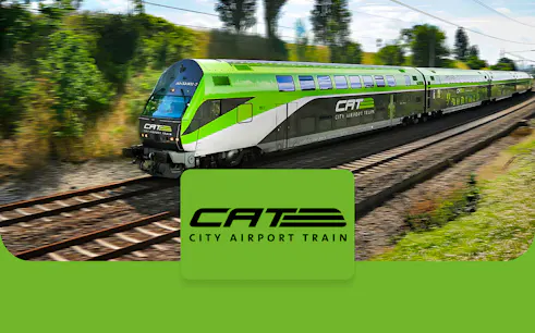 City Airport Train traveling between Vienna Airport and city center.