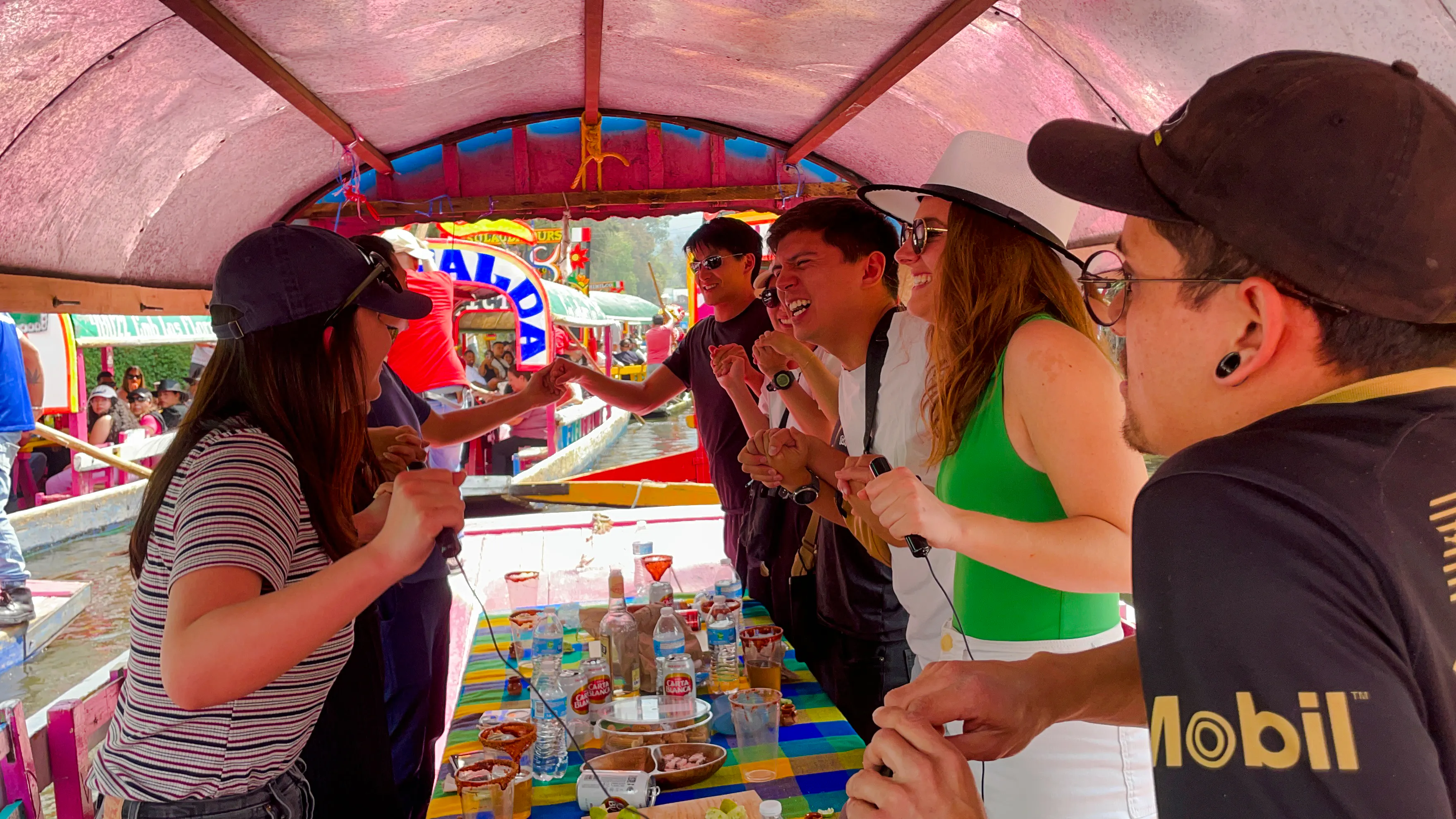 Xochimilco Trajinera Boat Tour with Pulque and Mezcal Tasting