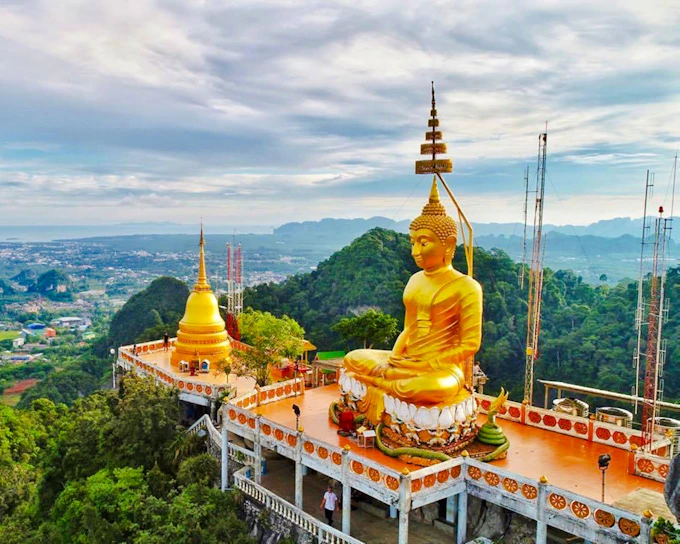 Krabi: Tiger Cave Temple, Emerald Pool & Hot Springs Tour with Hotel Transfers & Lunch