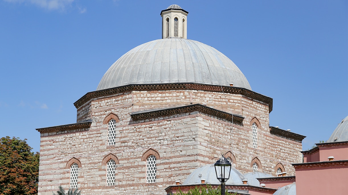 Haseki Hurrem Sultan Hamami domed structure in Istanbul, Turkey.