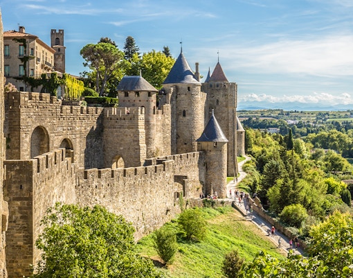 ramparts of Carcassonne Castle