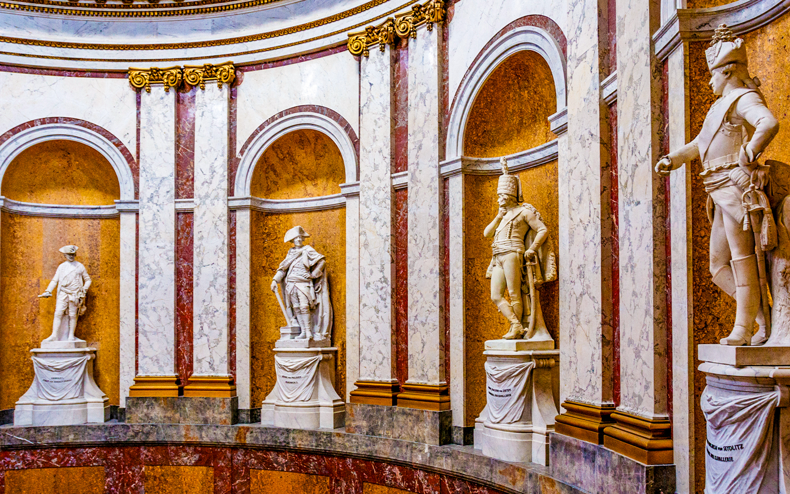 Bode Museum interior with byzantine statues