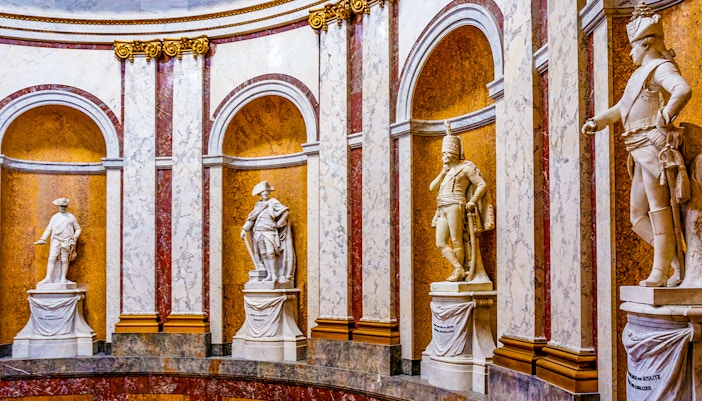 Bode Museum interior with byzantine statues